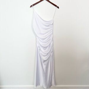 Free People Line & Dot One Shoulder Bridal Gown